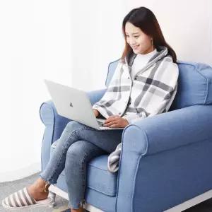 극세사 무릎담요 소파 블랭킷 침대 이불 체크 차량용 망토 밍크담요 - 대형