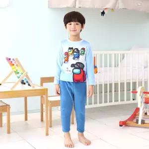 어몽어스 남아 임포 밍크스판 상하세트 BL