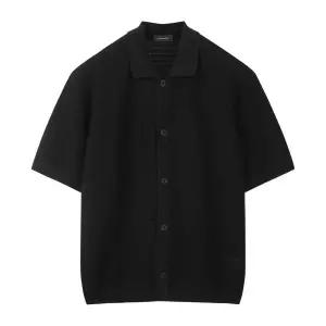 [커스텀멜로우](광주신세계)블랙 메쉬 하프 슬리브 가디건 CWWAM25312BKX