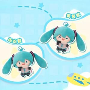 스팟 하츠네 미쿠 더블 포니테일 회전 인형 풀 백 펜던트 장식 푸푸 트렌디 장난감 소녀  생일 선물