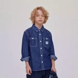 [LEE]키즈 인디고 데님 셔츠 LK2503SH03 707802