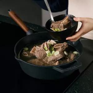 포네 온기 더 블랙 무쇠 주물 인덕션 소테팬 궁중 프라이팬 26cm