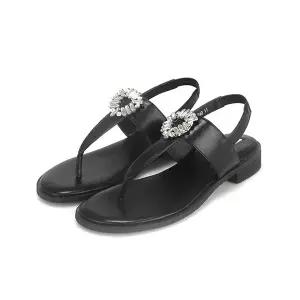 바바라슈즈 최초가 168,000 세븐플로어 T스트랩 보석장식 포인트 여성 쪼리 샌들2cm_SFF343 869512