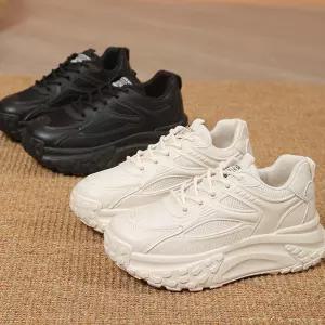 여성 키높이운동화 어글리슈즈 데일리 스니커즈 패션코디 통굽 캐주얼 신발 2색상