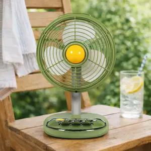 신일 레트로 무선 미니 탁상용 선풍기 3엽날개 좌우회전 캠핑선풍기 SIF-H705KP
