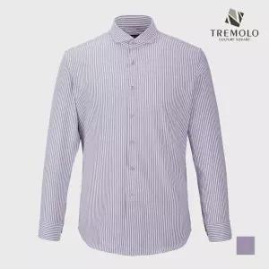 [TREMOLO] 라이트핑크 스트라이프 드레스셔츠_TGRTLXS1411