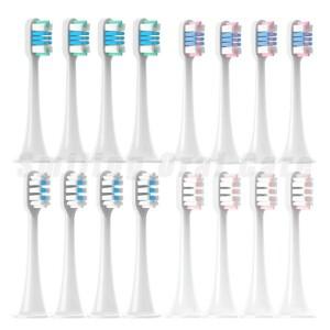 4PCS XIAOMI 교체용 전동 칫솔 헤드 T300/T500/T700/DDYS01SKS 화이트닝 고밀도 MES601/MES602 브러시