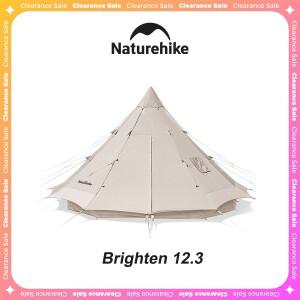 네이처하이크 재고정리  브라이트닝 12.3 캠핑 텐트 침니 아울렛 아웃도어 가족용 피라미드 3-4인용 방수