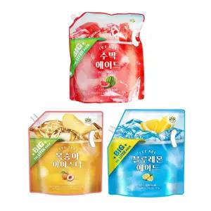 밸런스그로우 대용량 에이드 1.5L (복숭아+블루레몬+수박)