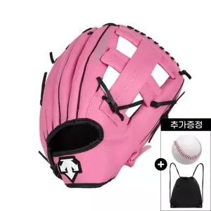 데상트 주니어 야구글러브 핑크 11.5인치 야구공 글러브주머니