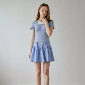 [쥬시쥬디]J우븐 져지믹스 미니 원피스 JYOP325B