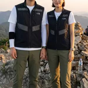 노스페이스 작업 등산 여름 메쉬 베스트 가벼운 집업 조끼