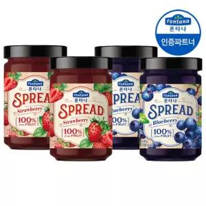 폰타나 스프레드 스트로베리 330g 2병+블루베리 330g 2병