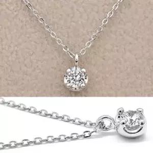 실버 1부 랩 그로운 다이아몬드 다이아 목걸이 프로포즈 아론