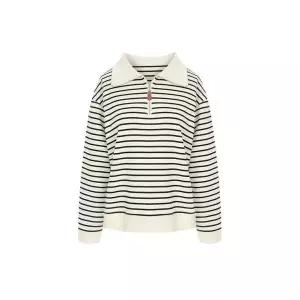 출근룩 페이지플린 카라집업스트라이프맨투맨_P6ATS025C