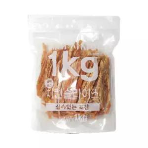 테비 사사미 1kg 치킨슬라이스 대용량 강아지간식