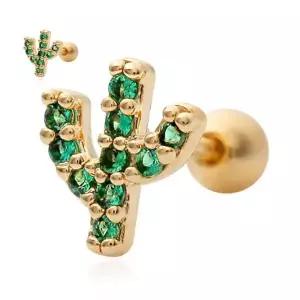 골드피어싱 GOLD PIN 피어싱 선인장 14K