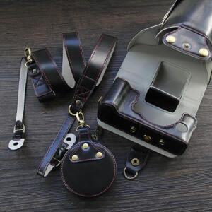 후지 필름 보호 PU 가죽 케이스 가방 x-t5 슬리브 커버 스트랩