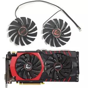 노트북쿨링팬 쿨러 MSI R9 390 380 R7 370 GTX 980 980Ti 970 960 950 게임 그래픽 팬 기존 PLD10010S12HH