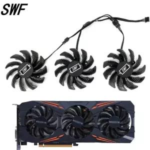 노트북쿨링팬 쿨러 75MM T 128010 SU PLD08010S12HH Gigabyte AORUS GTX 1080 1070 Ti 1060 G1 게임용 그래