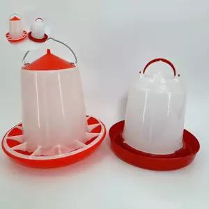 모이통 병아리 반자동 사료통 물통 2.5kg 닭먹이통 새