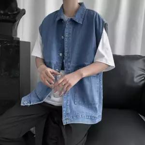 청자켓 청조끼 데니쪼끼 오버핏 남자베스트