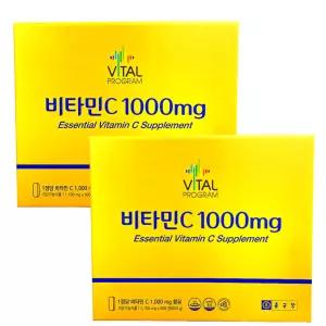 [11번가 단독] 선물용 종근당 비타민c 1000mg 대용량 600정 X2개 바이탈프로그램 비타민씨 아스코르빈산