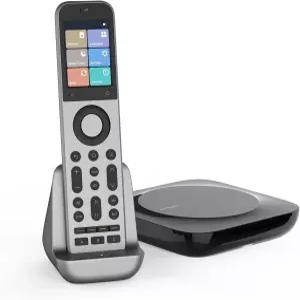 터치 스크린과 허브가 포함된 소파배튼 X2 유니버설 리모컨 충전 도크 및 커스텀 앱이 올인원 스마트