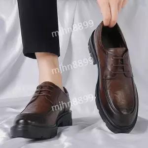행복상점 발편한 정장 웨딩 슈즈 신랑 구두 남성 키높이 5cm 10cm 영국식 가을 캐주얼 깔끔한 통기성