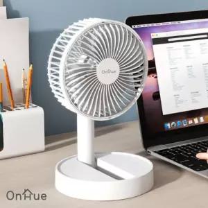 온휴 무선 접이식팬 OHA-26K 4단풍속 7엽 선풍기 탁상