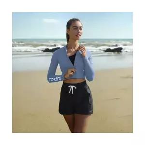 ANDAR 풀앤비치 크롭 집업 래쉬가드 109844