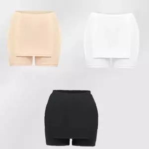 여성 치마 원피스 속 안전팬티 노출방지 이중 커버 속옷 비침방지 안전바지 숏팬츠