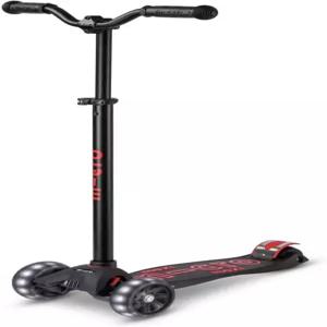 킥보드 52세용 맥시 디럭스 프로 LED 스쿠터 최대 0파운드 3륜 리앤투스티어 디자인 초퍼 스타일 핸들바