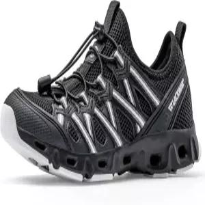 하이킹 낚시용 남성용 퀵 드라이 워터 슈즈 미끄럼 방지 밑창 배수구가 있는 통기성 메쉬 제로 드롭 리버용