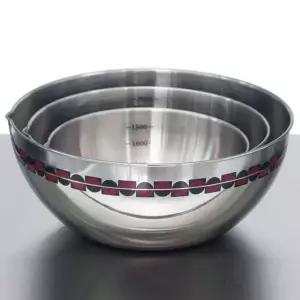 키친아트 LW24MT01 스텐볼 샐러드볼 믹싱볼 양푼이 야채볼 3종