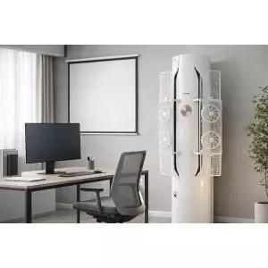 스탠드에어컨 바람막이 세로형 듀얼팬 윈드가드