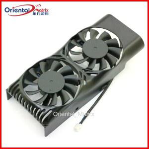CPU 쿨러 XY D05510SH 12V 28A 50mm 2핀 MSI GeForce GTX1050 GTX1050TI 2GT 4GT LP V1 그래픽 카드 냉각 팬용 하우징 포함