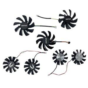 CPU 쿨러 ZOTAC GTX1050 GTX1050Ti GTX 1050 로우 프로파일 GTX1650 1660S 비디오 카드 선풍기 냉각 65mm GA71S2H 85mm T12921