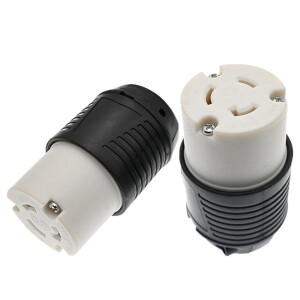 NEMA L6-20R 미국 3홀 배선 플러그 20A/250V 암 고전력 산업용 발전기 잠금 소켓 커넥터