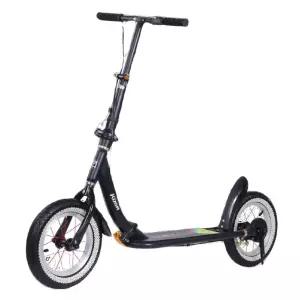 두발 성인용 시티스쿠터 높은 퀵보드 묘기 핸들바 커플 수동 출퇴근 성인 검은색 킥보드