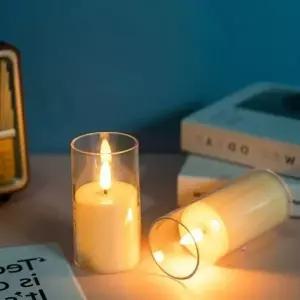 ( )무드등 미니 조명 촛불 LED 불멍 양초 캔들 초 잔솔