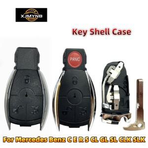 [호환품]XJMYNB 3/4 버튼 BGA NEC 리모컨 자동차 키 쉘 케이스 (메르세데스 벤츠 호환 C E R S CL GL SL W2