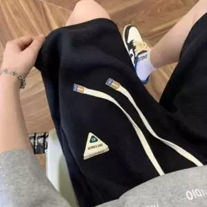 남성 와플 와이드 5부 팬츠 여름 밴딩 반바지 숏팬츠