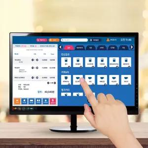 와사비망고 24인치 FHD IPS 터치 모니터 POS 포스기 내장 스피커 플리커프리 로우블루라이트