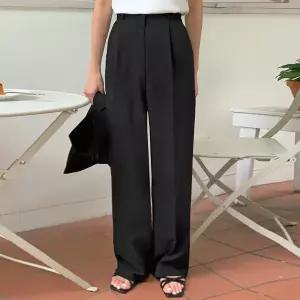 핫핑 [셋업가능/하객룩] 플렌트 핀턱 와이드롱슬랙스