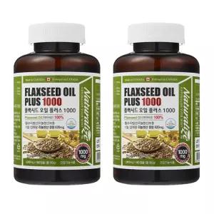 네추럴라이즈 플랙시드 오일 리놀렌산 필수지방산 아마씨유함유 180캡슐 2개