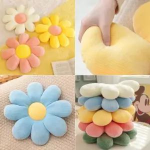 [개미물류] 말랑말랑꽃방석 쿠션 베개 쫀득 플라워 의자 선물 귀여운 솜 집들이 인테리어 쇼파 집꾸미기