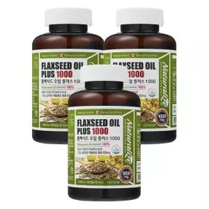 네추럴라이즈 플랙시드 오일 리놀렌산 필수지방산 아마씨유함유 180캡슐 3개