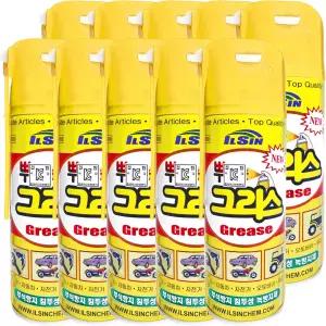 일신 뿌리는 그리스 420ml 구리스 윤활유 녹방지 스프레이 10개
