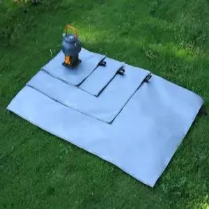 야외 캠핑 방화포 요리 바비큐 단열 패드 난연성 고온 내성 실리콘 코팅 유리섬유 방화 담요